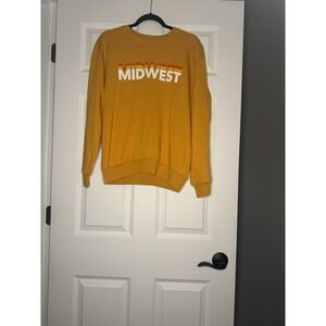 Alternative Cotton Crewneck Pullover Sweatshirt Midwest Xl Mustard